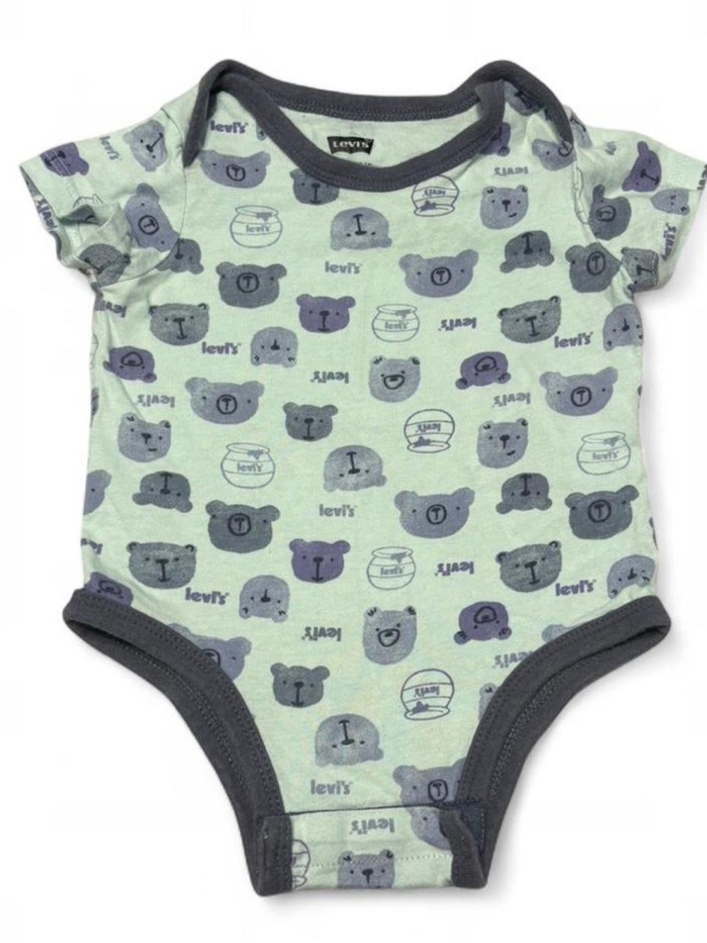 Levi's Bear-Print Baby One-Piece 6 Months